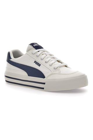 Bele superge z modrimi detajli za moške Puma Court Classic Vulc FS