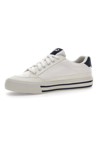 Bele superge z modrimi detajli za moške Puma Court Classic Vulc FS