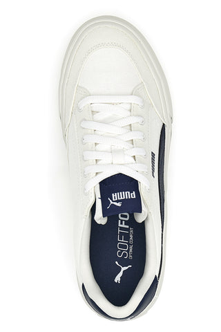Bele superge z modrimi detajli za moške Puma Court Classic Vulc FS