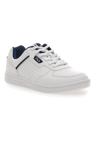 Bele superge z modrim profilom Fila Court Teens