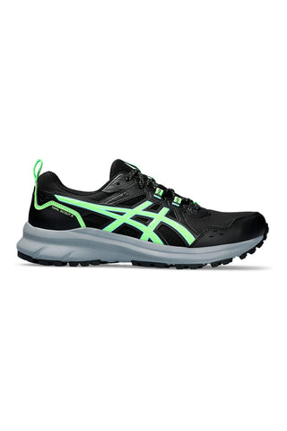 Črni in zeleni tekaški čevlji Asics Trail Scout 3
