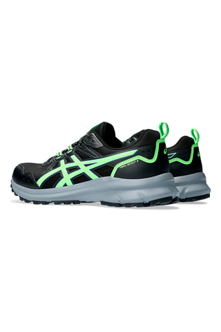 Črni in zeleni tekaški čevlji Asics Trail Scout 3