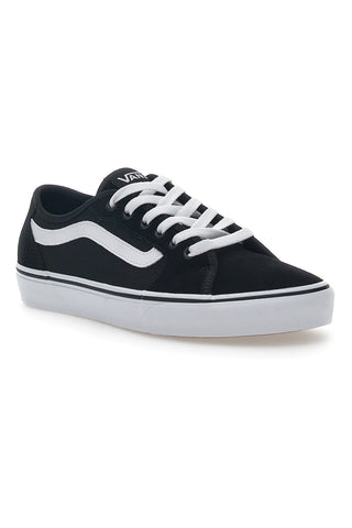 Črni usnjeni superge Vans za odrasle Filmore Decon
