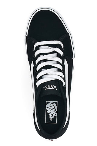 Črni usnjeni superge Vans za odrasle Filmore Decon