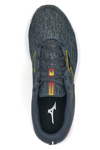 Sivi tekaški copati z logotipom Mizuno Wave Prodigy 5 na strani