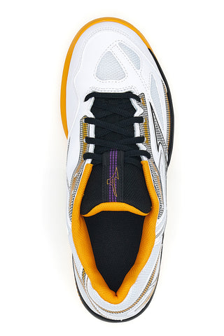 Beli in oranžni čevlji za padel Mizuno Breakshot 4 Padel