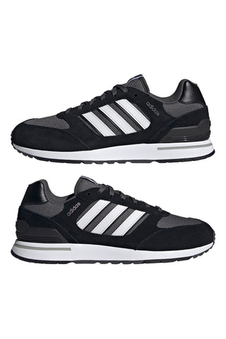 Črni in beli športni copati Adidas Run 80s