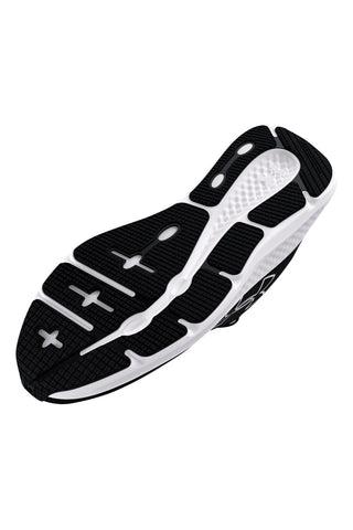 Črni in beli tekaški čevlji Under Armour Charged Pursuit 3 Bl