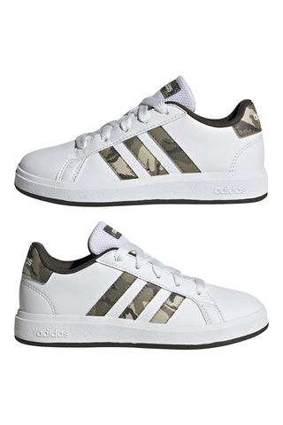 Bele in kamuflažne superge Adidas Grand Court 2.0 K
