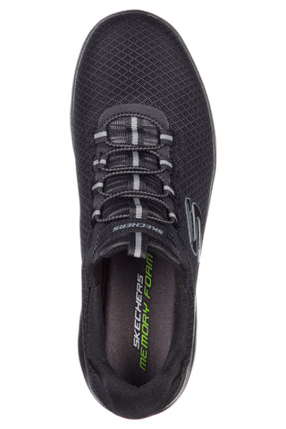 Črni superge Slip-On Skechers Summits