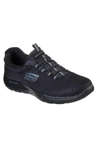 Črni superge Slip-On Skechers Summits