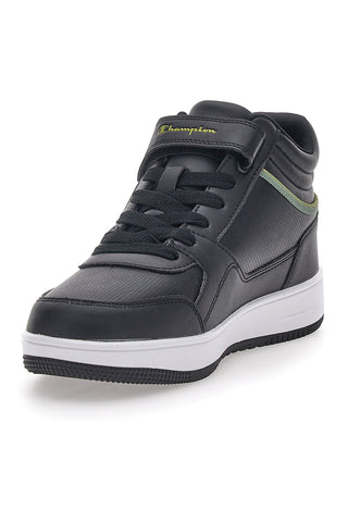 Črni in zeleni superge Mid-Cut z velcro CHAMPION REBOUND MID