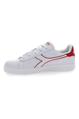 Bele superge z rdečim logotipom in velcro zaponko DIADORA GAME P GS