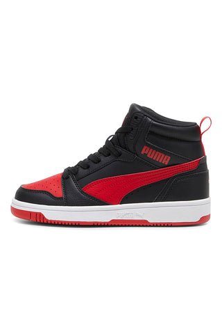Visoke črne in rdeče superge Puma Rebound V6 mid