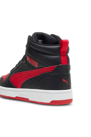 Visoke črne in rdeče superge Puma Rebound V6 mid