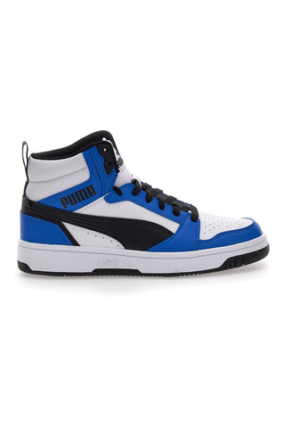 Visoke superge Puma Rebound V6 mid v beli in modri barvi
