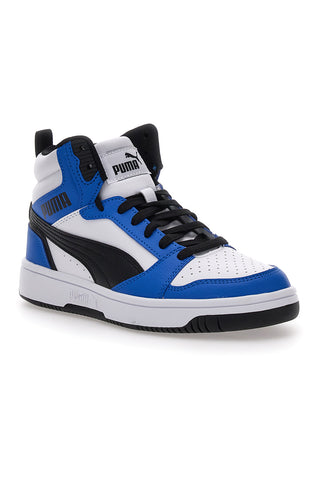Visoke superge Puma Rebound V6 mid v beli in modri barvi