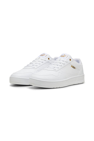 Bele superge z zlatimi detajli Puma Court Classic