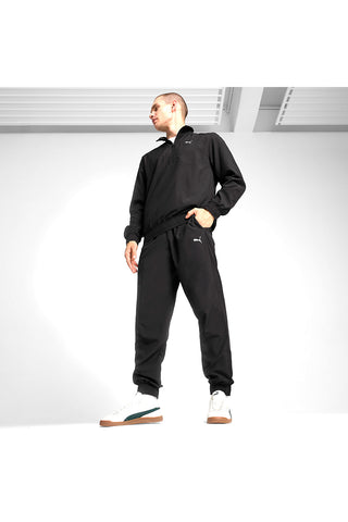 Črni, beli in zeleni športni copati Puma Rebound V6 Low