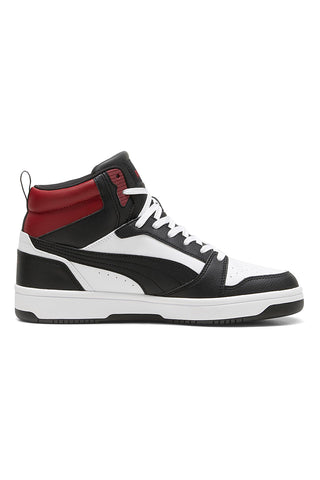 Visoke bele superge z črnimi in rdečimi detajli Puma Rebound V6 39232624