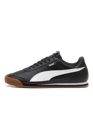 Črni športni copati z belimi trakovi Puma Turino II
