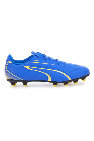 Modri nogometni čevlji z bočnim okrasom Puma Vitoria Fg/Ag Jr