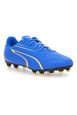 Modri nogometni čevlji z bočnim okrasom Puma Vitoria Fg/Ag Jr
