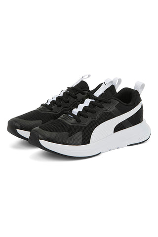 Črni in beli športni copati Puma Evolve Run Mesh Jr