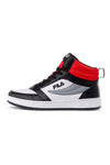 Črni in rdeči superge Mid-Cut z vezalkami FILA REGA NF MID TEENS