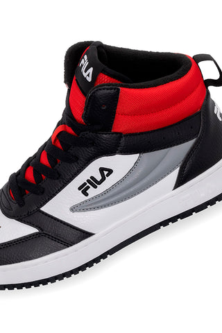 Črni in rdeči superge Mid-Cut z vezalkami FILA REGA NF MID TEENS