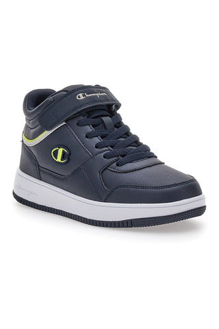 Modri srednje visoki športni copati z velcro zaponko CHAMPION RD18 MID B GS