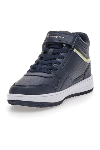 Modri srednje visoki športni copati z velcro zaponko CHAMPION RD18 MID B GS