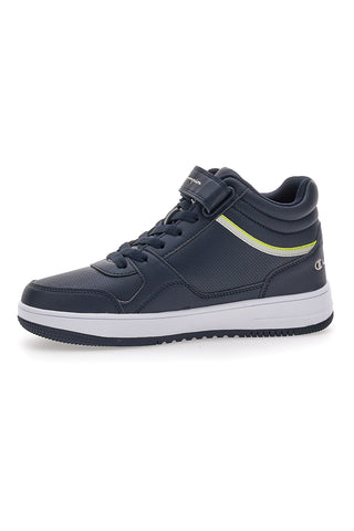 Modri srednje visoki športni copati z velcro zaponko CHAMPION RD18 MID B GS
