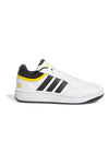 Bele superge z črnimi in rumenimi detajli Adidas Hoops 3.0 K