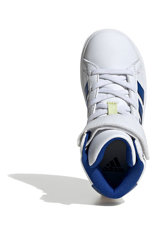 Bele in modre superge Mid-Cut z barvnimi detajli ADIDAS GRAND COURT MID K