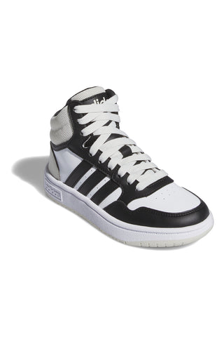 Bele visoke superge z vezalkami Adidas HOOPS 3.0 MID K