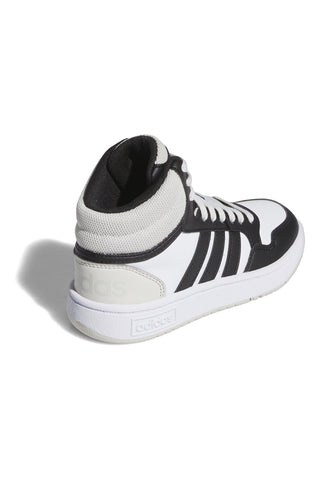 Bele visoke superge z vezalkami Adidas HOOPS 3.0 MID K
