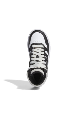 Bele visoke superge z vezalkami Adidas HOOPS 3.0 MID K