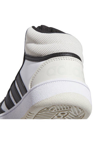 Bele visoke superge z vezalkami Adidas HOOPS 3.0 MID K