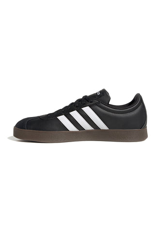 Črni športni copati z belimi trakovi Adidas VL Court Base
