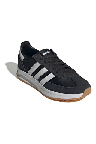 Črni športni copati z belo podplatom in belimi stranskimi trakovi Adidas Run 70s 2.0
