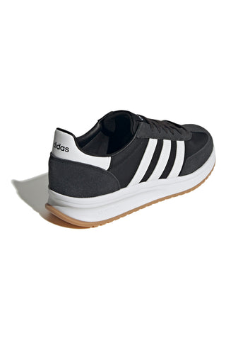Črni športni copati z belo podplatom in belimi stranskimi trakovi Adidas Run 70s 2.0