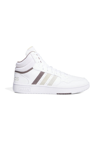 Bele superge z vezalkami Adidas HOOPS 3.0 MID