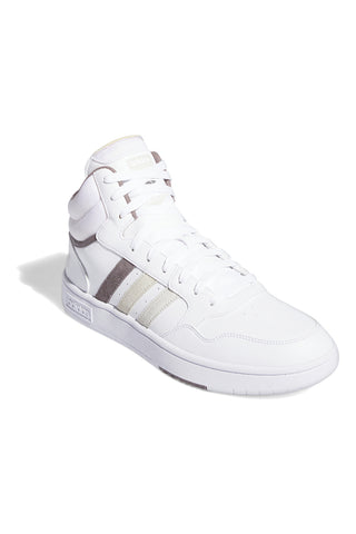 Bele superge z vezalkami Adidas HOOPS 3.0 MID