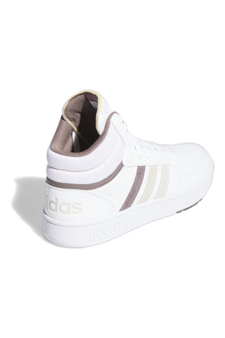Bele superge z vezalkami Adidas HOOPS 3.0 MID