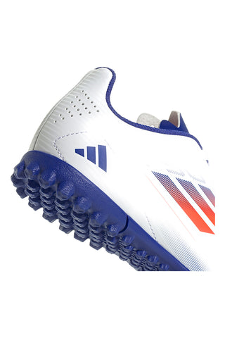 Bele in modre nogometne čevlje za umetno podlago Adidas F50 Club TF J