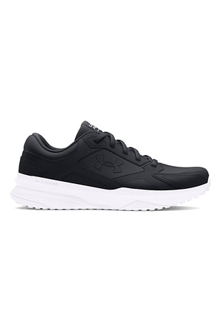 Črni tekaški čevlji iz usnja Under Armour Edge Lthr