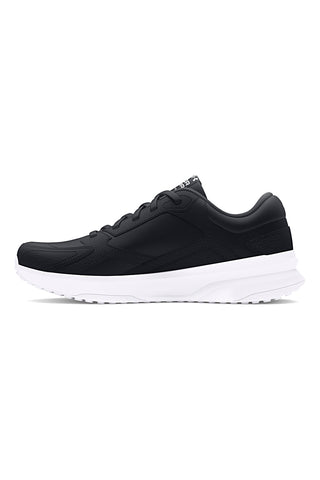 Črni tekaški čevlji iz usnja Under Armour Edge Lthr