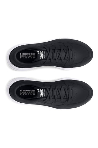 Črni tekaški čevlji iz usnja Under Armour Edge Lthr