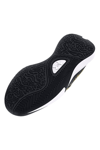 Črni in zlati košarkarski čevlji Under Armour Lockdown 7
